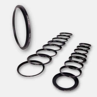 Lens-Aid Objektivring Step-Up Ring Filter-Adapter Objektiv 52mm > Filter 55mm (52-55mm), flache Bauform, für DSLR, Systemkameras, Spiegelreflexkameras