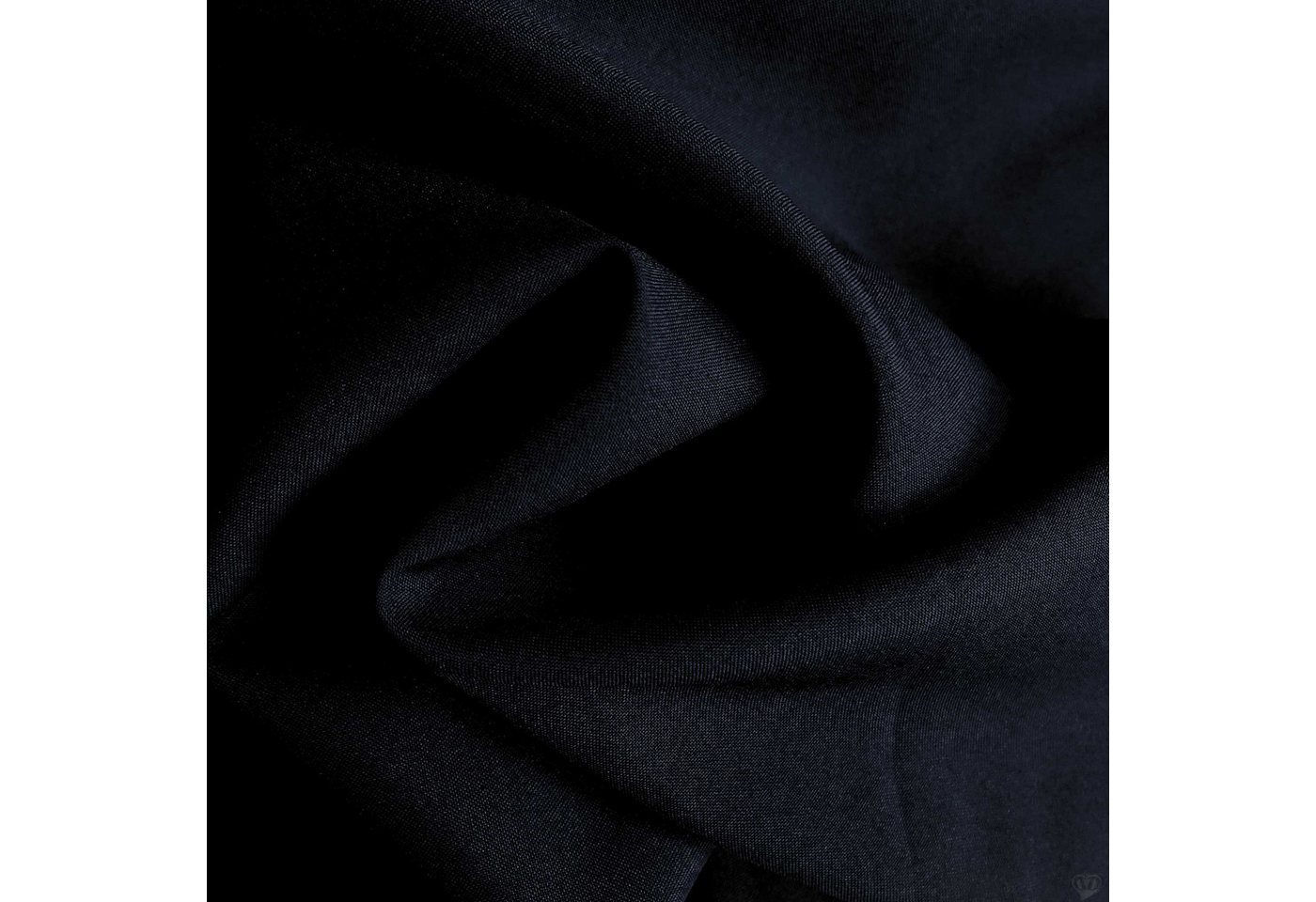 Thumbnail - maDDma Stoff Burlington-Stoff ab 1m x 150cm breit Polyesterstoff Allroundstoff, schwarz