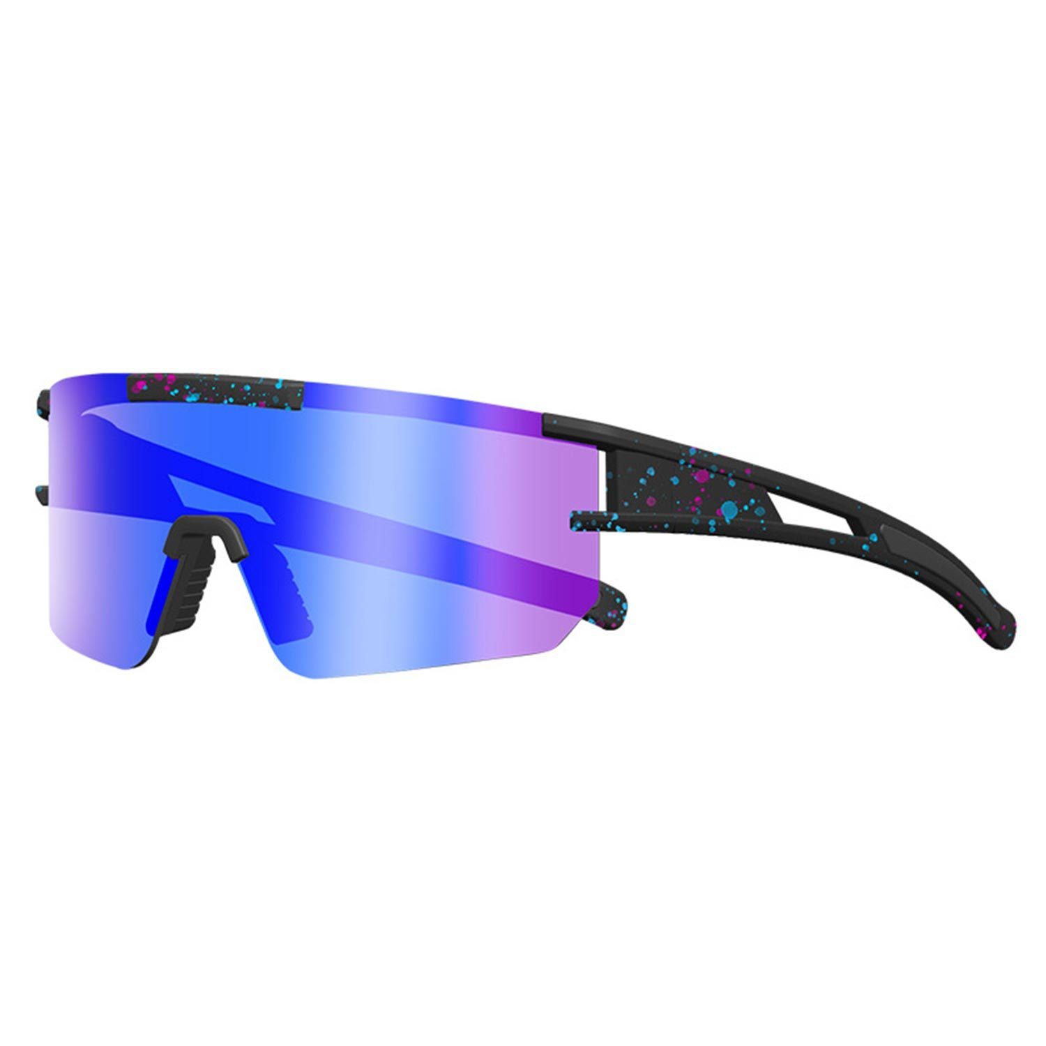 MAGICSHE Fahrradbrille Polarisierte Sonnenbrille, UV400- Maximaler Schutz Schwarz