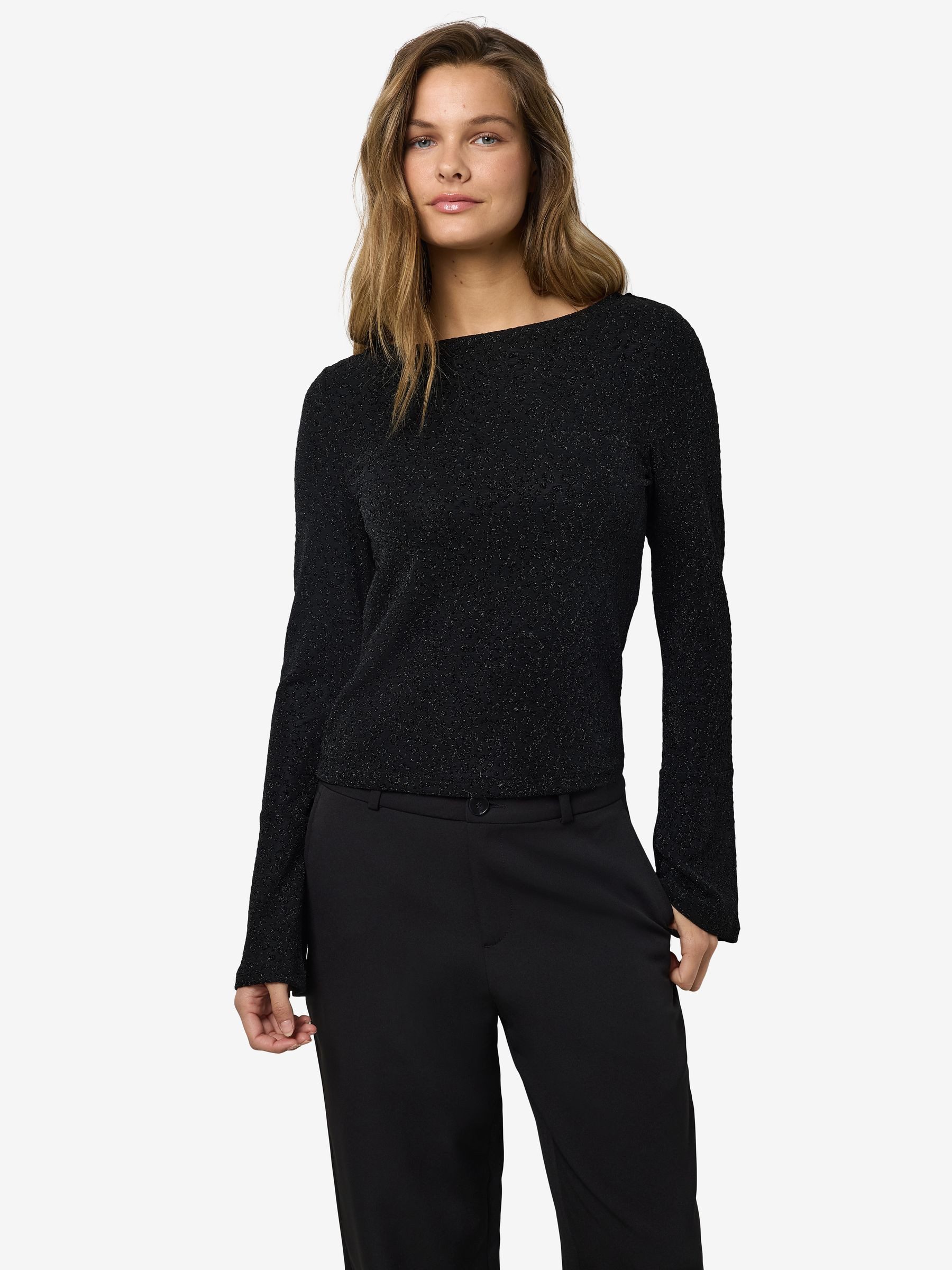 Noisy may Blusenshirt Eleganz mit glitzerndem günstig online kaufen