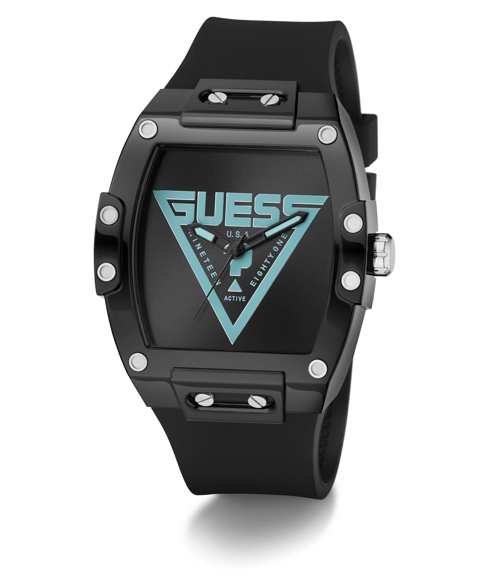 Guess Quarzuhr PHOENIX GW1072G1, Armbanduhr, Herrenuhr, Silikonarmband, analog