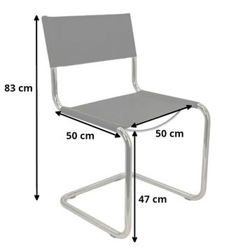 moebel-dich-auf Freischwinger RENO (Bürostuhl Konferenz Stuhl Wartezimmer Praxis Kanzlei Büroeinrichtung Leder), 2er Set