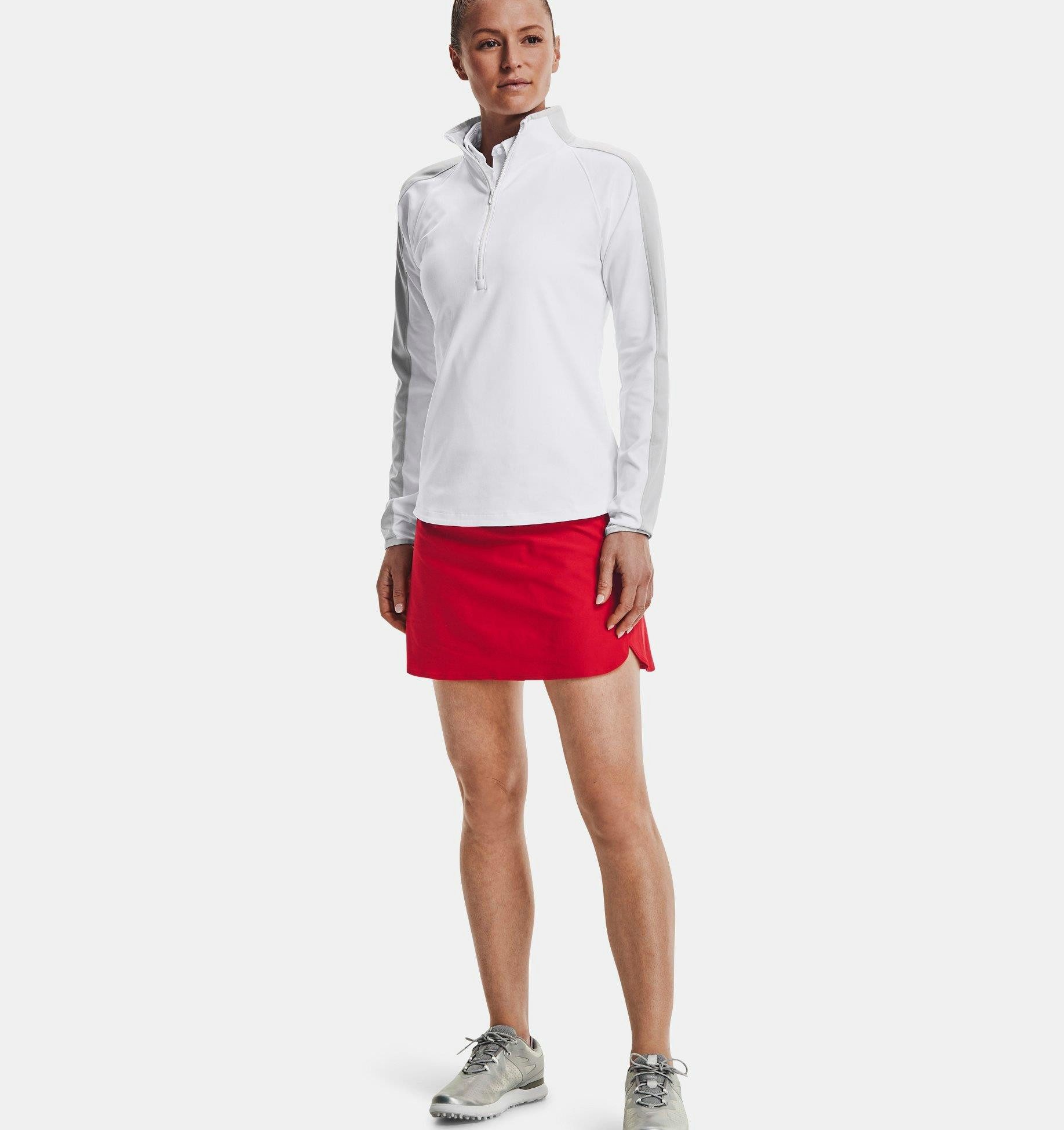 Under Armour® Trainingspullover Under Armour Golf Layer Storm Midlayer Halfzip Damen Weiß