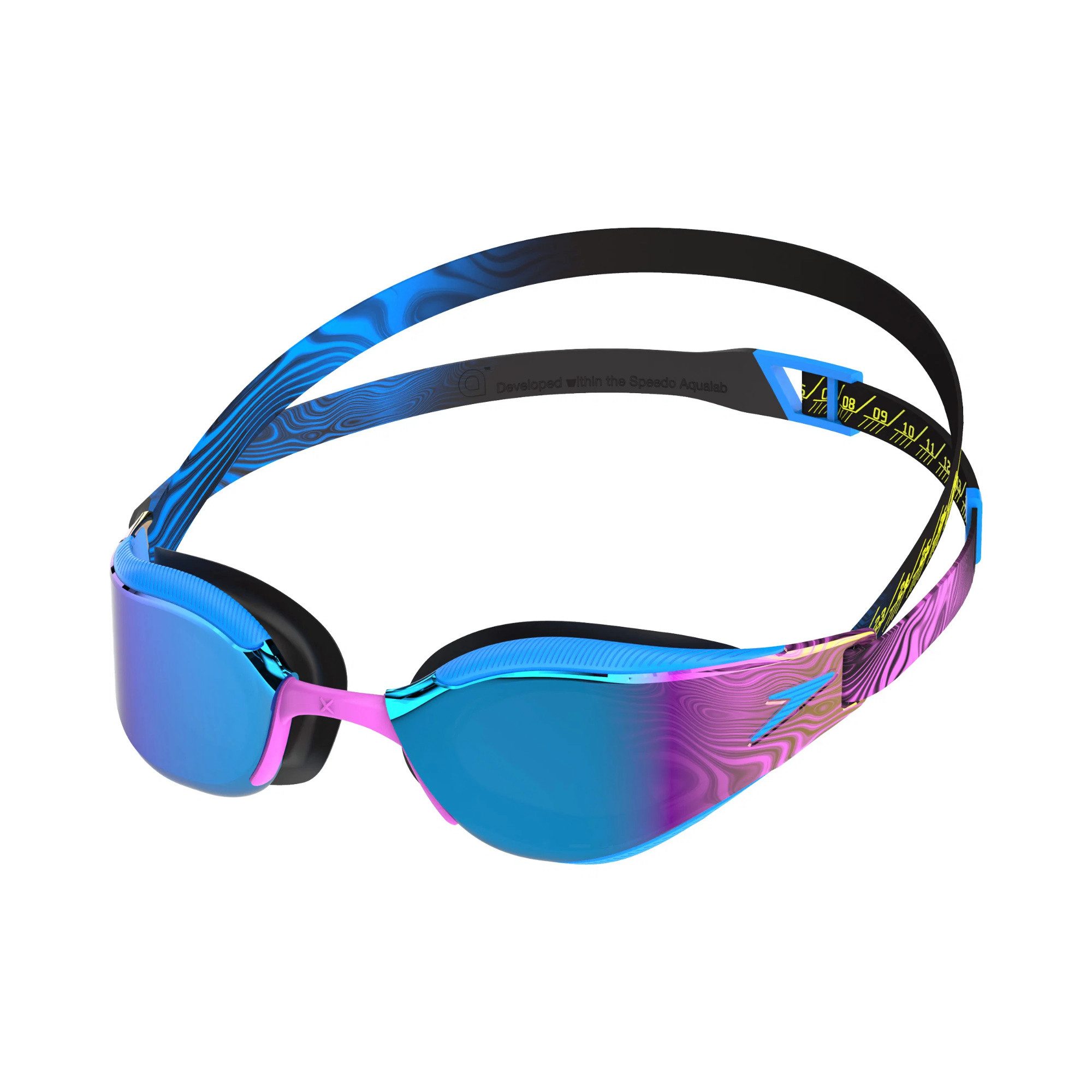 Speedo Schwimmbrille Speedo Fastkin Hyper elite Mirror, 3D-Brillendichtung für perfekte Passform
