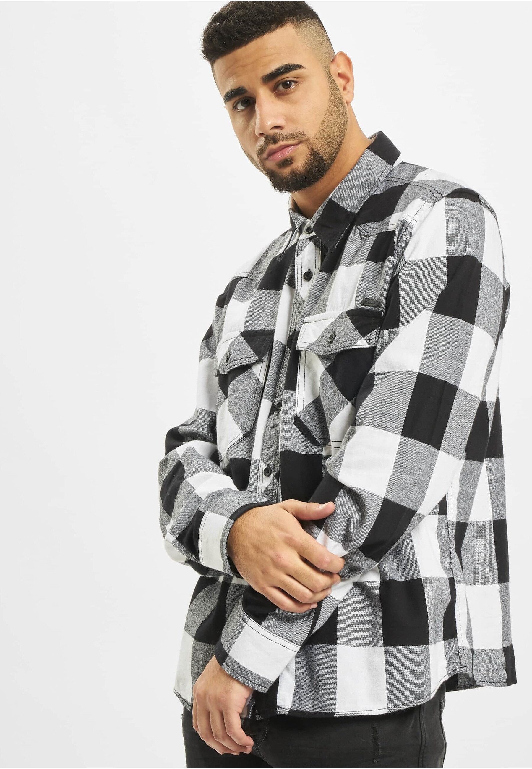 Brandit Langarmhemd Brandit Herren Checked Shirt (1-tlg)