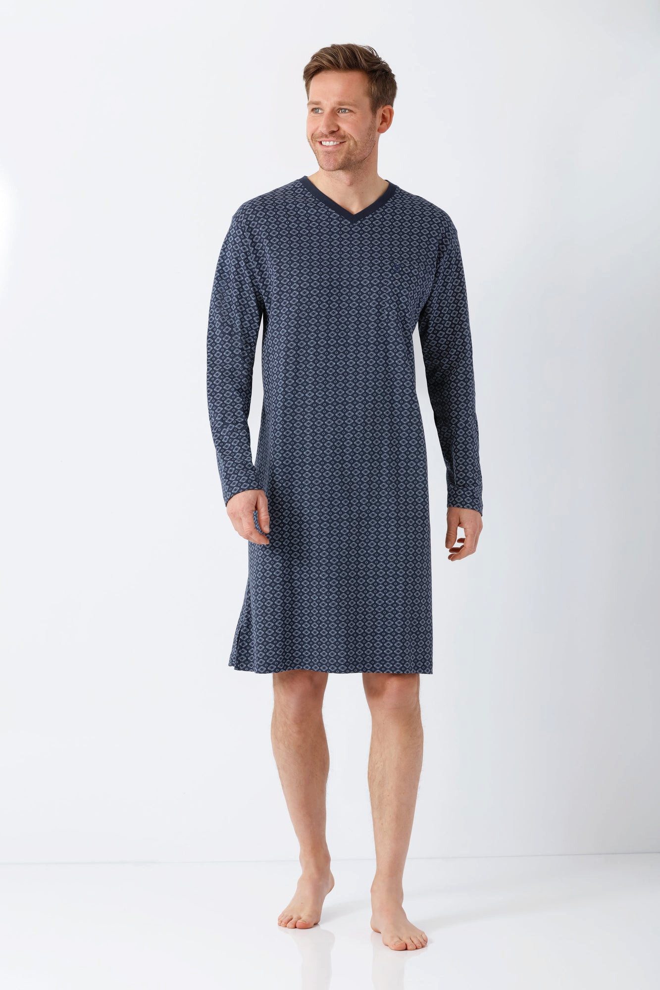 Hajo Nachthemd NOS Herren Nachthemd 110cm Premium Cotton