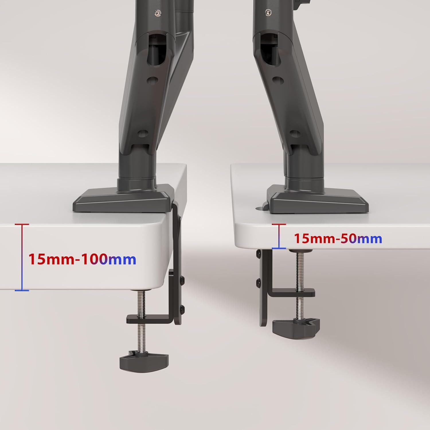 Duronic Monitor-Halterung DM6A2 Dual Monitorhalterung mit Gasfeder, Monitorarme für zwei