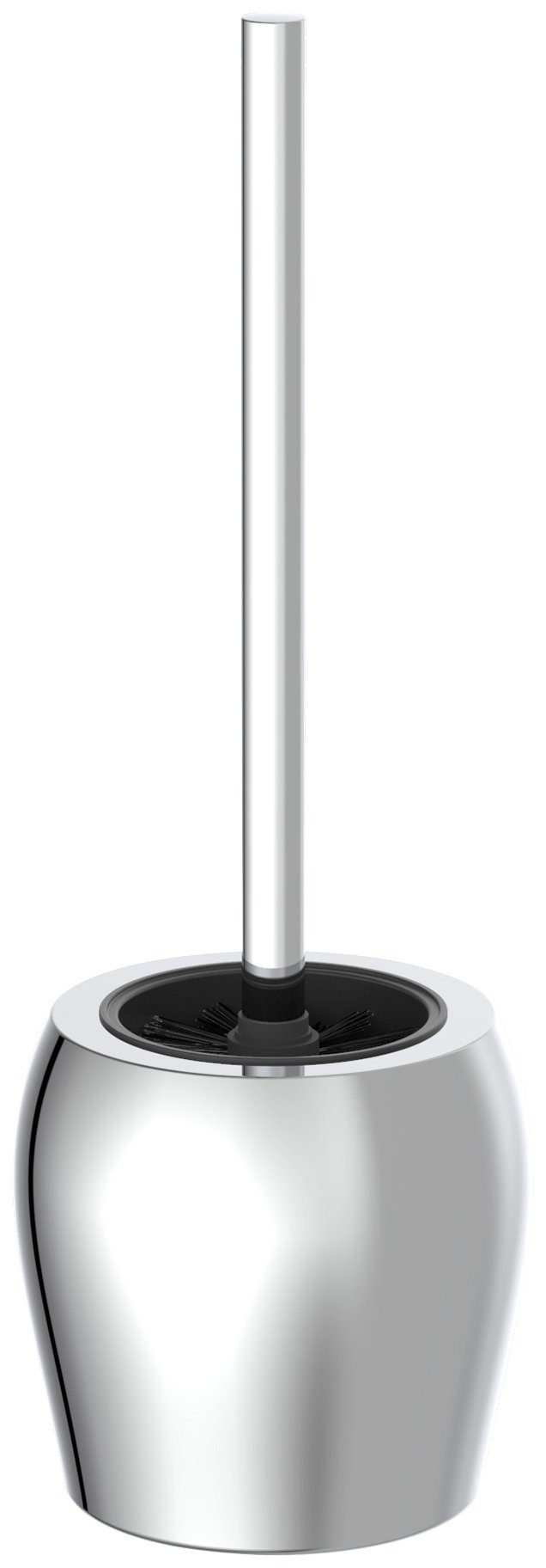 Eisl WC-Reinigungsbürste, Edelstahl beschichtet, freistehend, Klobürstenhalter ohne Bohren,Chrom