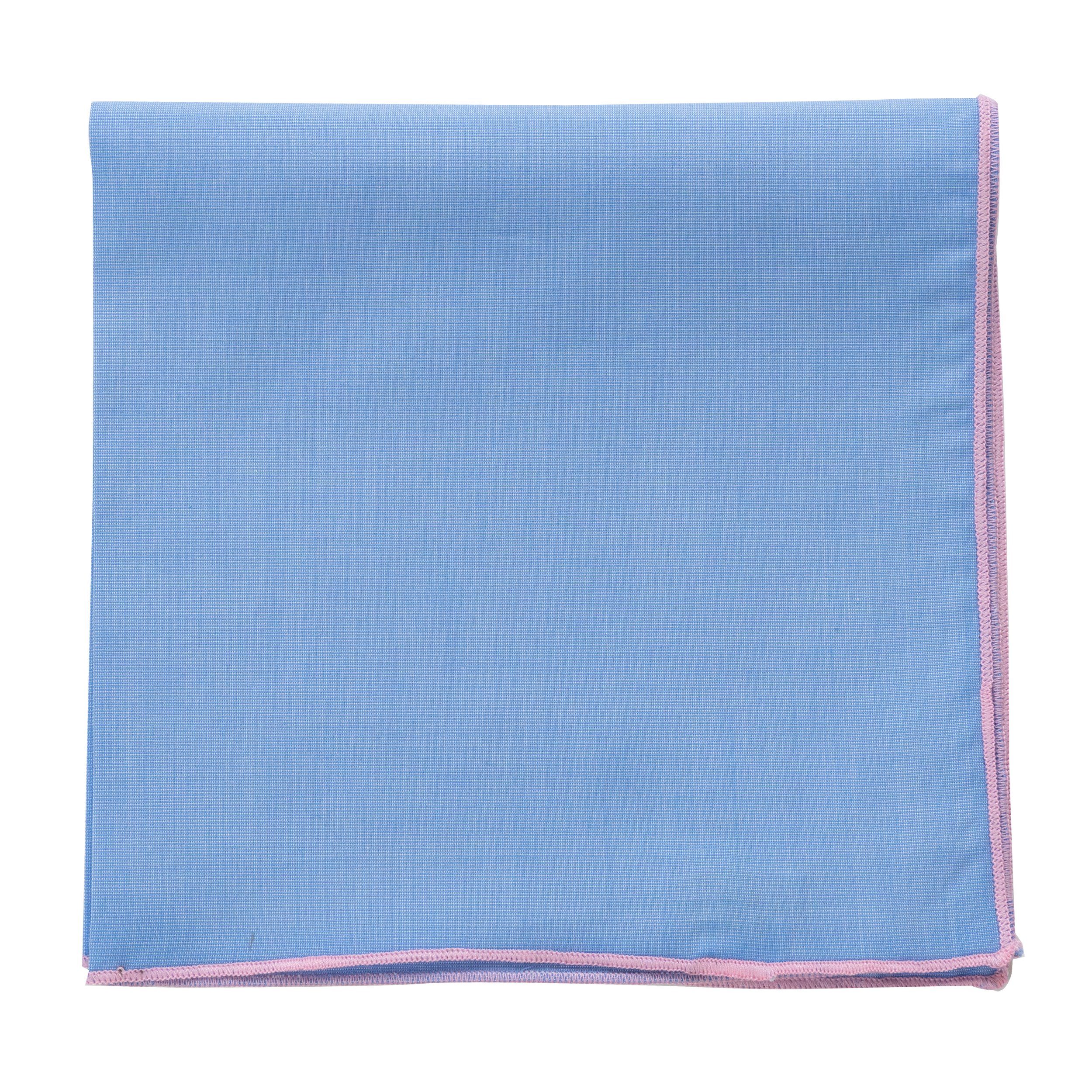 So Milano Einstecktuch EDGE Blau-Rosa