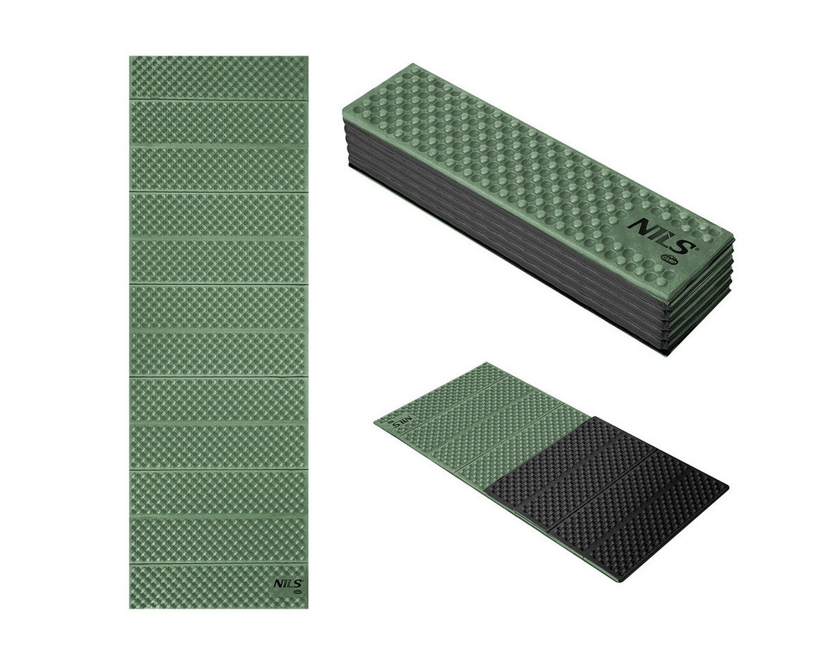 NILS CAMP Isomatte faltbare Matte Outdoor Angelmatte Gartenmatte 188cm