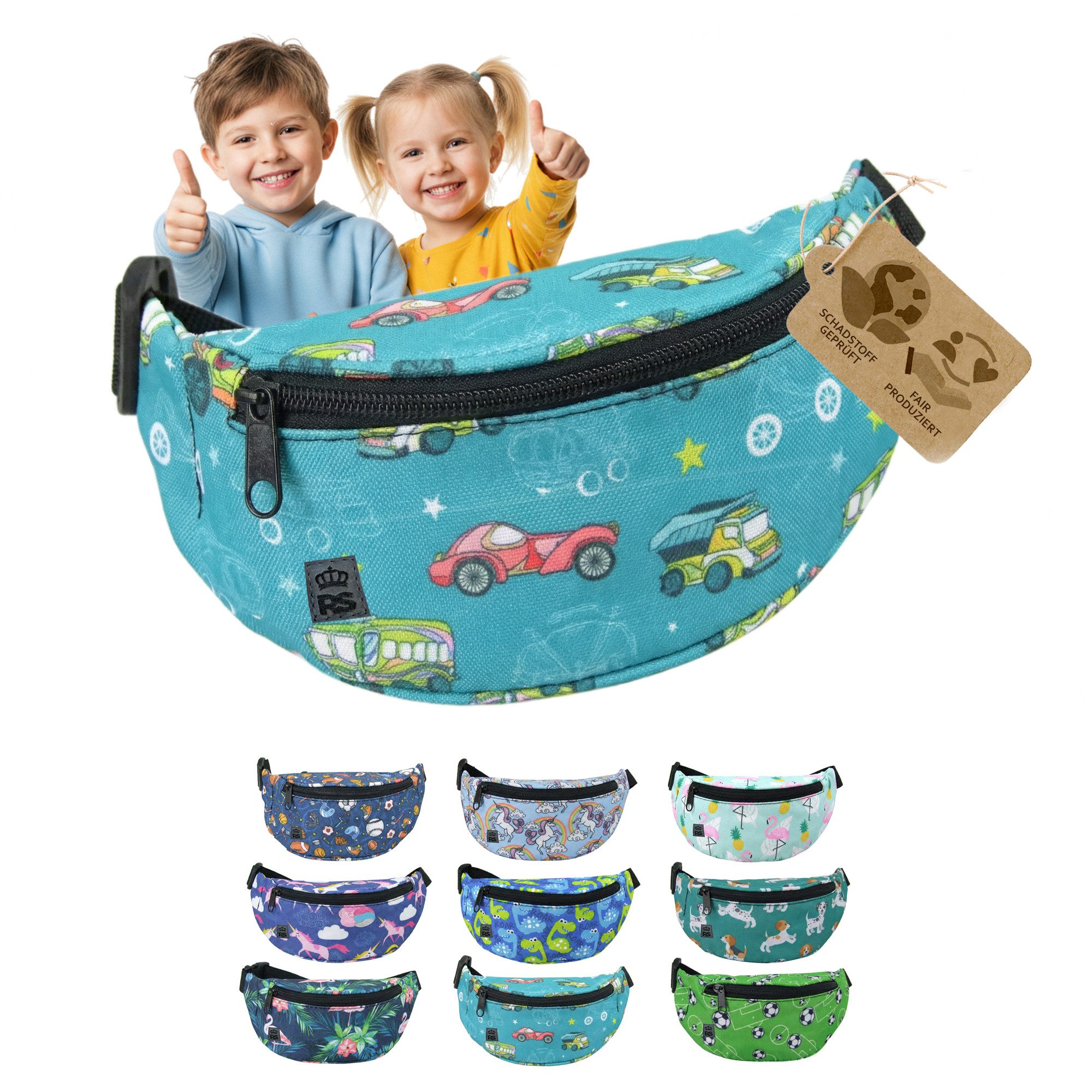 BambiniWelt by Rafael K. Gürteltasche Bauchtasche Kinder 3-7 Jahre Hüfttasche verstellbar robust abwaschbar