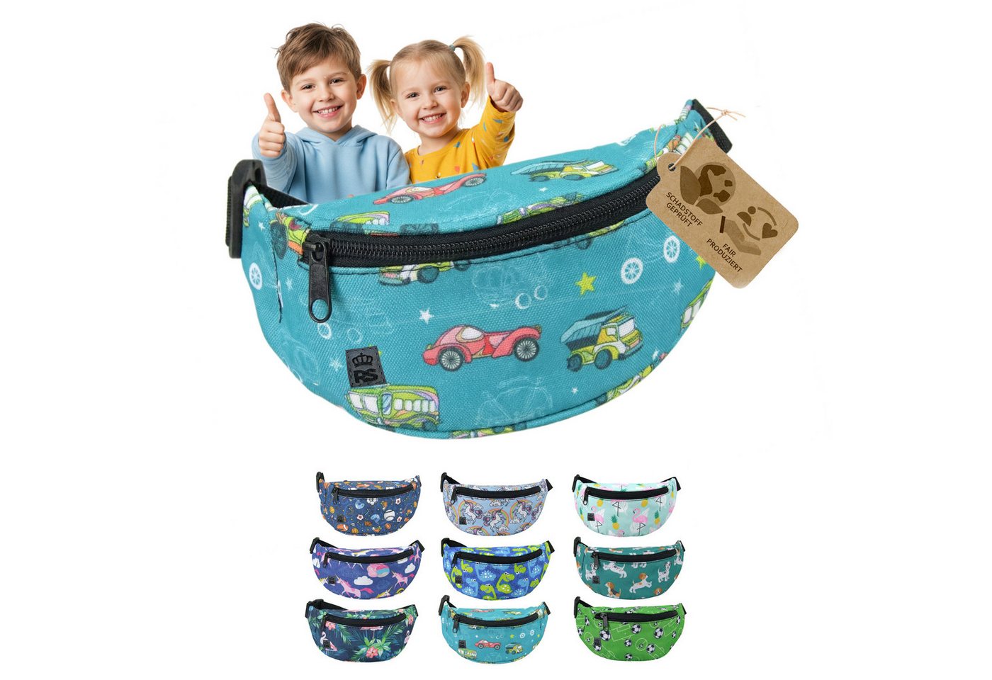 BambiniWelt by Rafael K. Gürteltasche Bauchtasche Kinder 3-7 Jahre Hüfttasche verstellbar robust abwaschbar