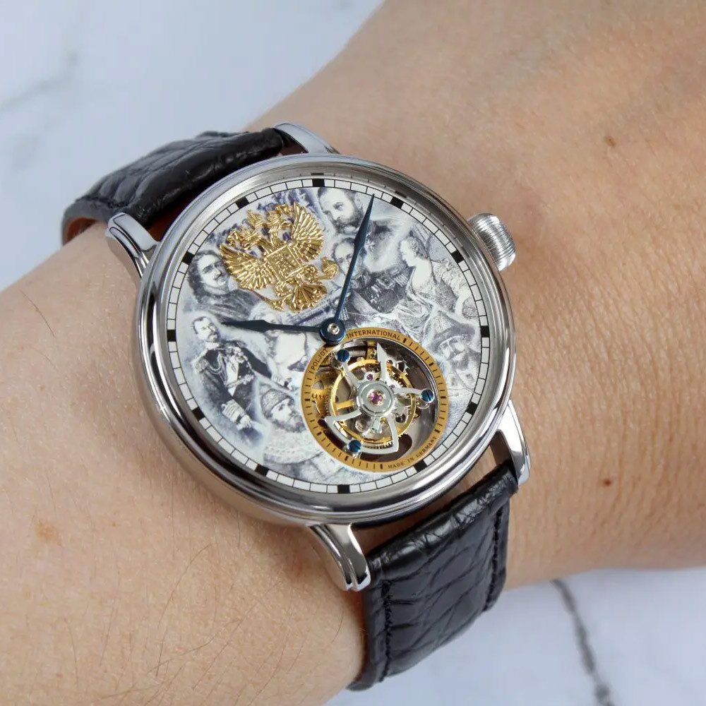 Poljot International Automatikuhr Tourbillon Dynasty Schwarz