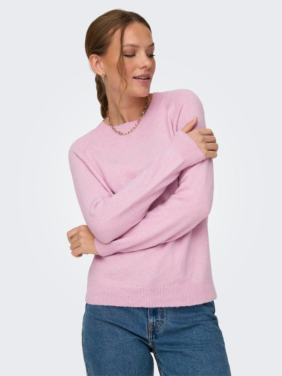 ONLY Rundhalspullover ONLRICA LIFE L/S PULLOVER günstig online kaufen
