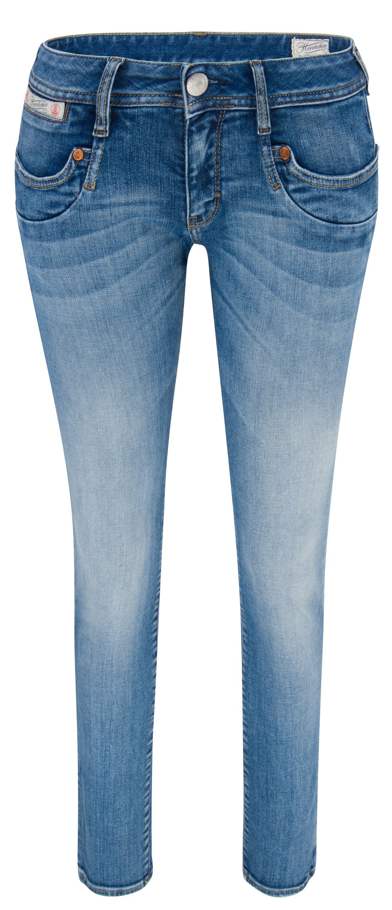 Herrlicher Stretch-Jeans HERRLICHER PIPER Slim Organic Denim faded blue