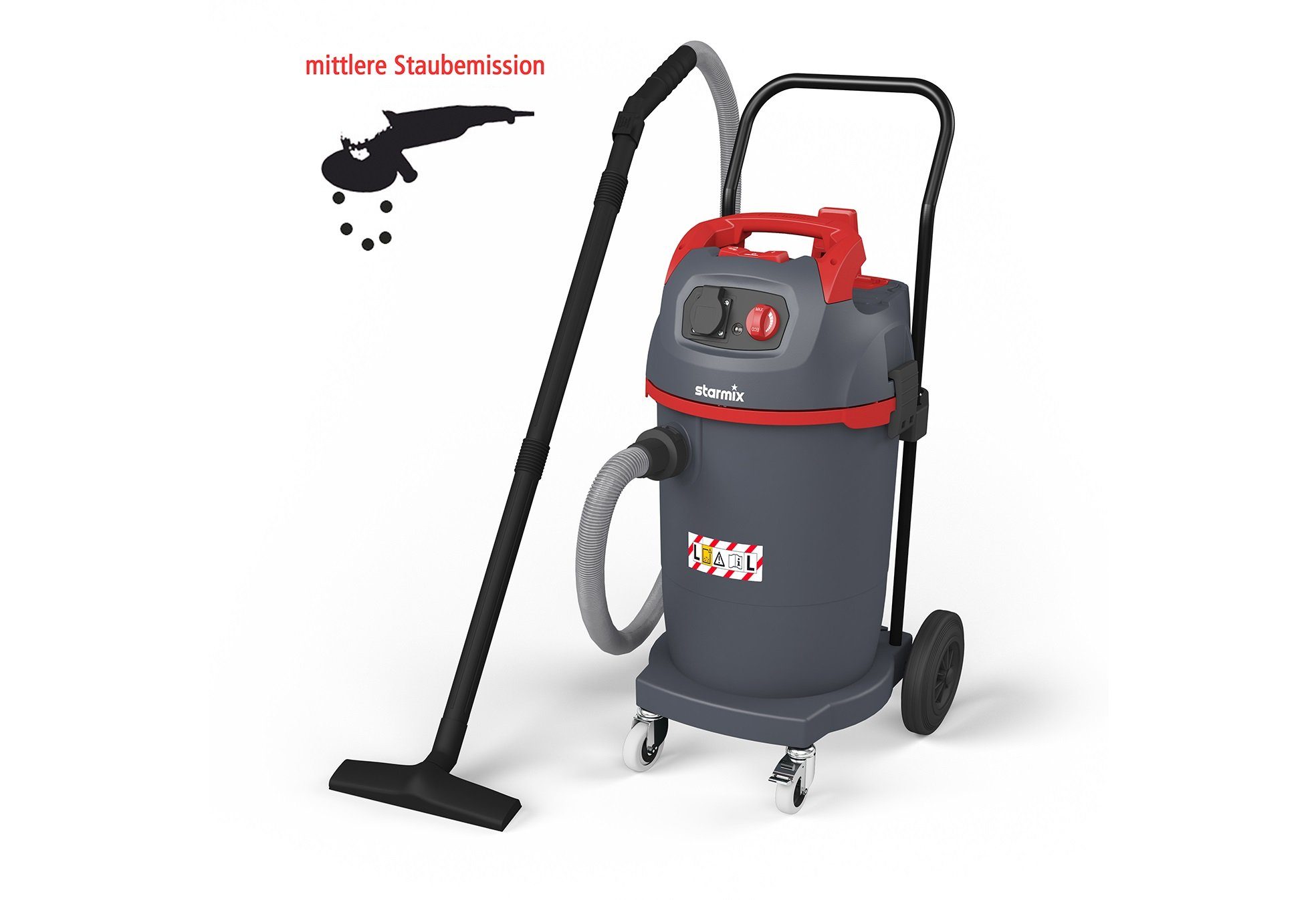 Starmix Промисловий пилосос Starmix Elektrowerkzeug-Sauger uClean ARDL-1445 EHP 1400 W, 45 L