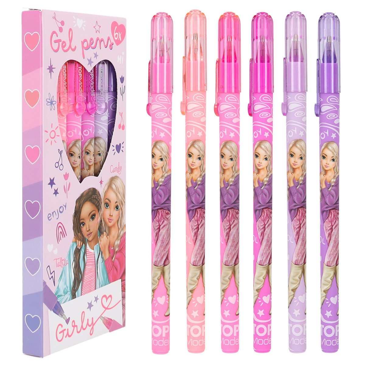 Depesche Filzstift DEPESCHE TOPModel Gelstifte Girly 6 Stück