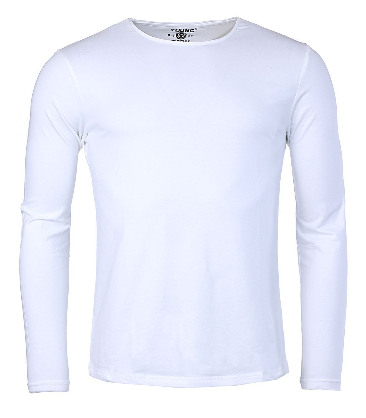 Young & Rich Langarmshirt Herren Uni Basic Longsleeve Rundhals Unterziehshi günstig online kaufen