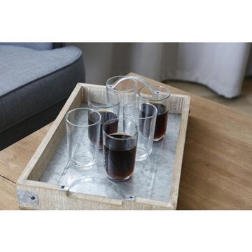 BURI Gläser-Set 8 Longdrinkgläser 6er Set 295ml Glas Gläser trinken Küche Haushalt, Glas