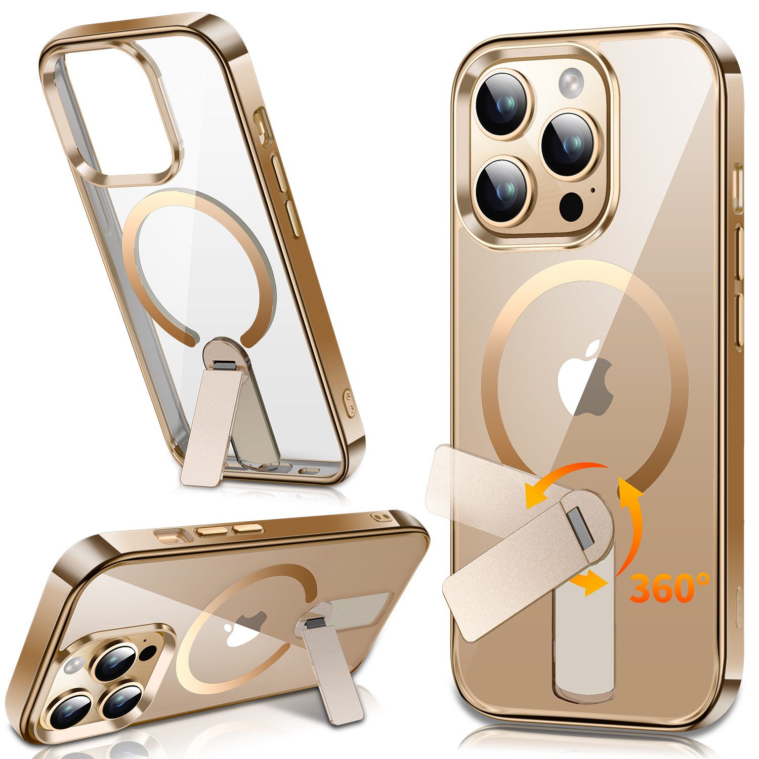 Vivitar Smartphone-Hülle iPhone 13-Hülle – MagSafe-kompatibel mit verstellbarem Klappständer Iphone 13, Iphone 13 PRO, Iphone 13 Pro Max Serie, magnetische Handyhülle mit Stoßschutz nach Militärstandard
