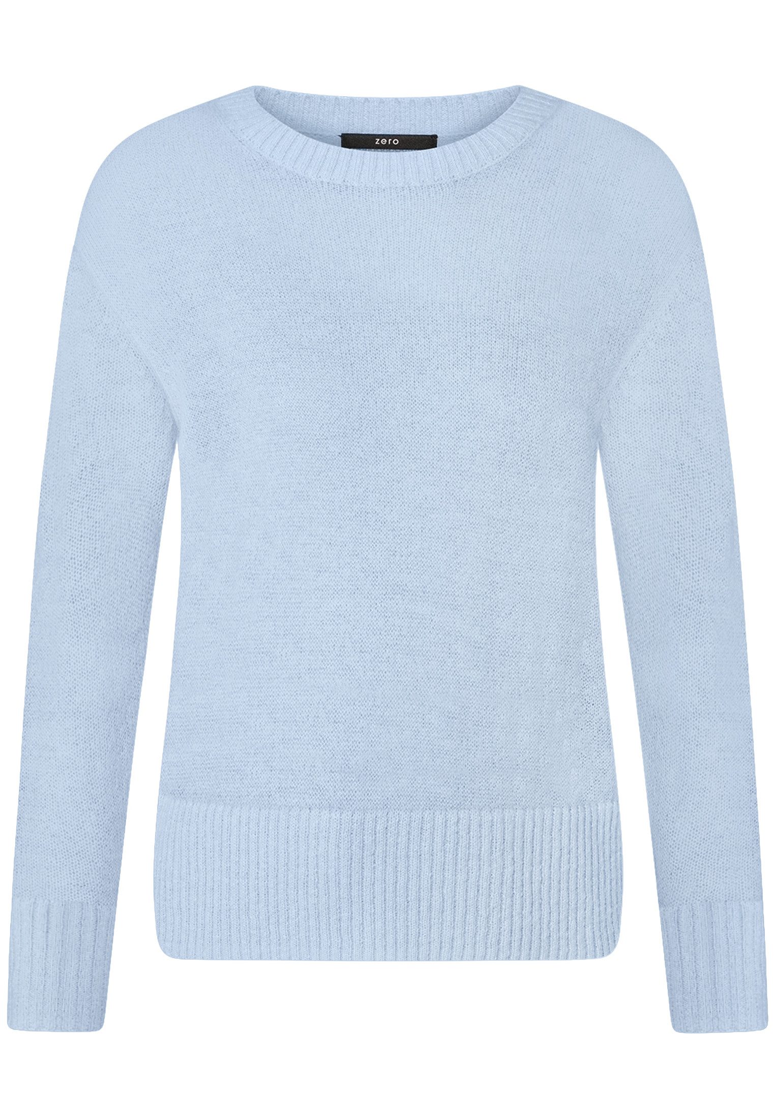 Zero Strickpullover Damen mit Alpakawolle (1-tlg) Plain/ohne Details