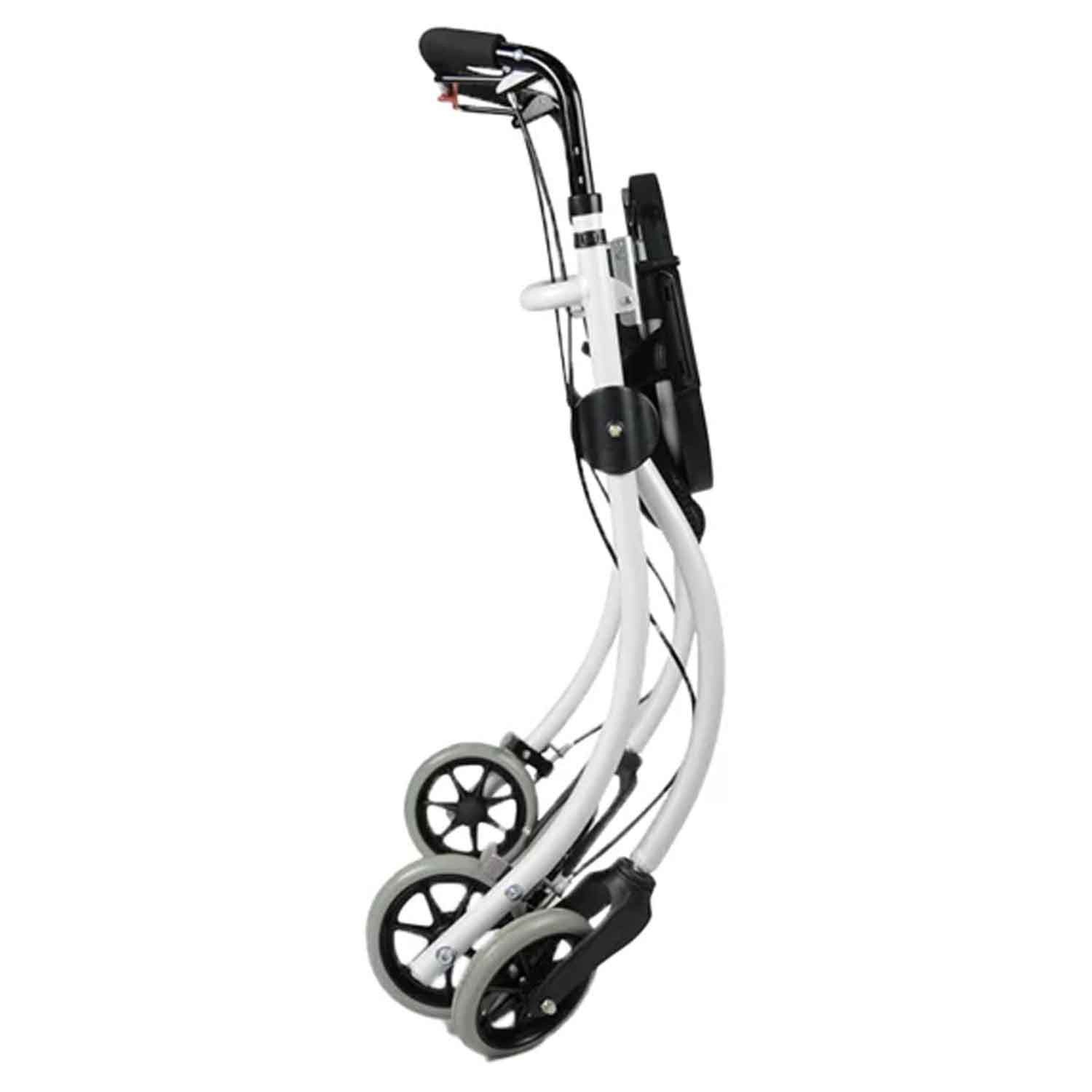 Drive Medical Rollator Drive Medical Roomba Indoor-Rollator faltbar mit Tablett weiß, Schmale Bauform