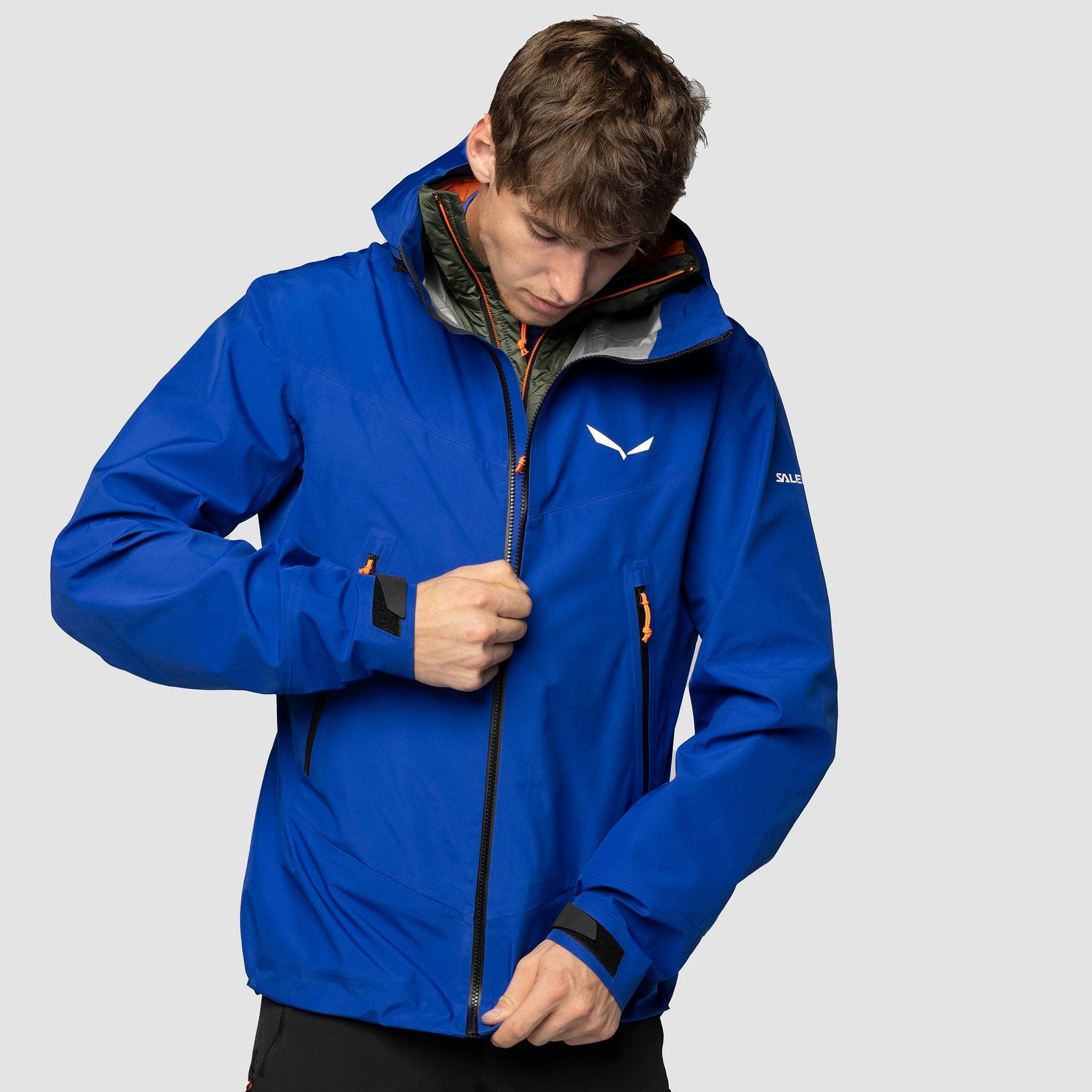 Salewa Winterjacke Ortles GTX 3L (3-Lagen-GORE-TEX, wasser- und winddicht) blau Herren