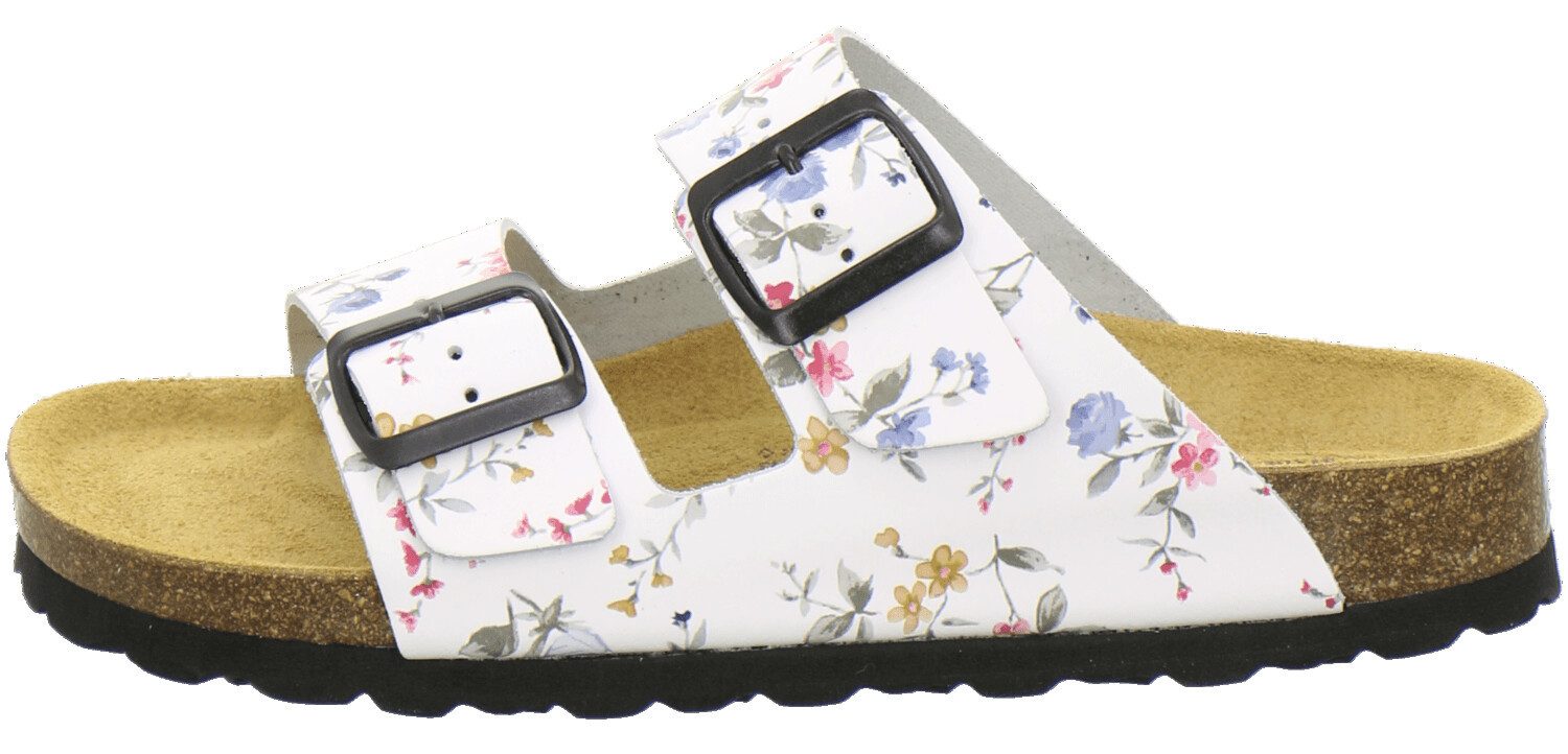 AFS-Schuhe 210006 Zweischnaller Pantolette für Damen mit Fußbett, bequeme Sandalen aus Leder