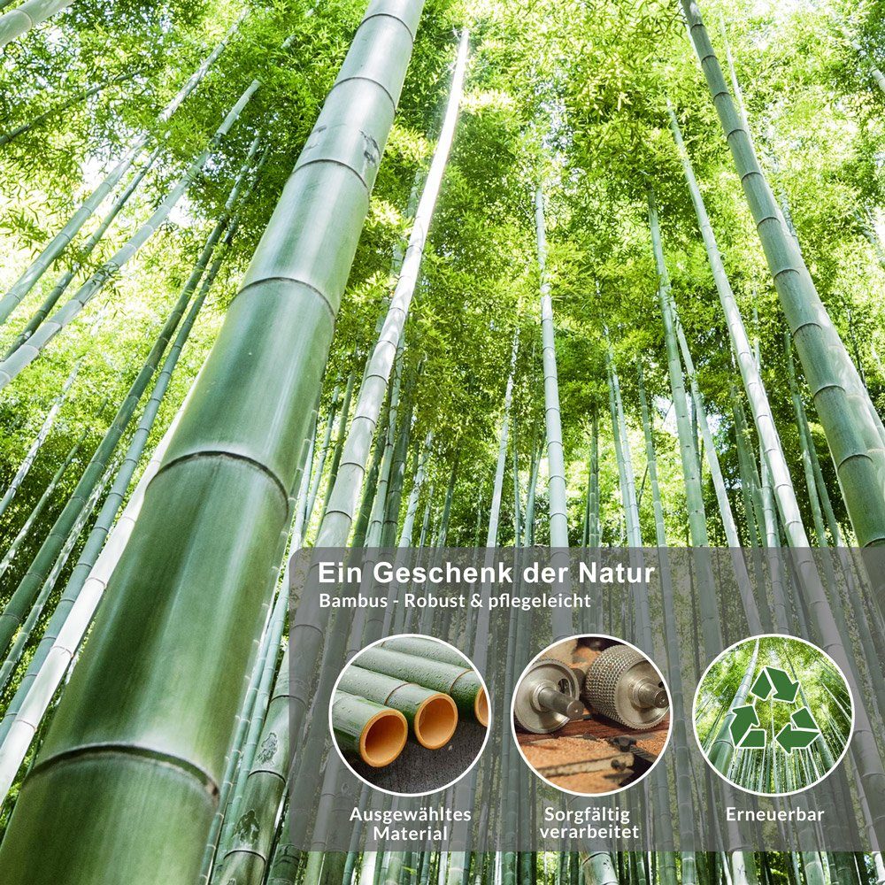 Casaria Schneidebrett, (1-St), Holz Groß mit 43x28 Beidseitig Saftrille Antibakteriell Bambus Robust