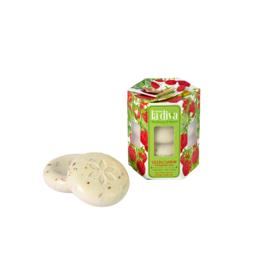 Handseife Hotelseife runde Seife Mini Seife 4x45 g, 4-tlg., wohlriechend und handlich, mit Peelingeffekt