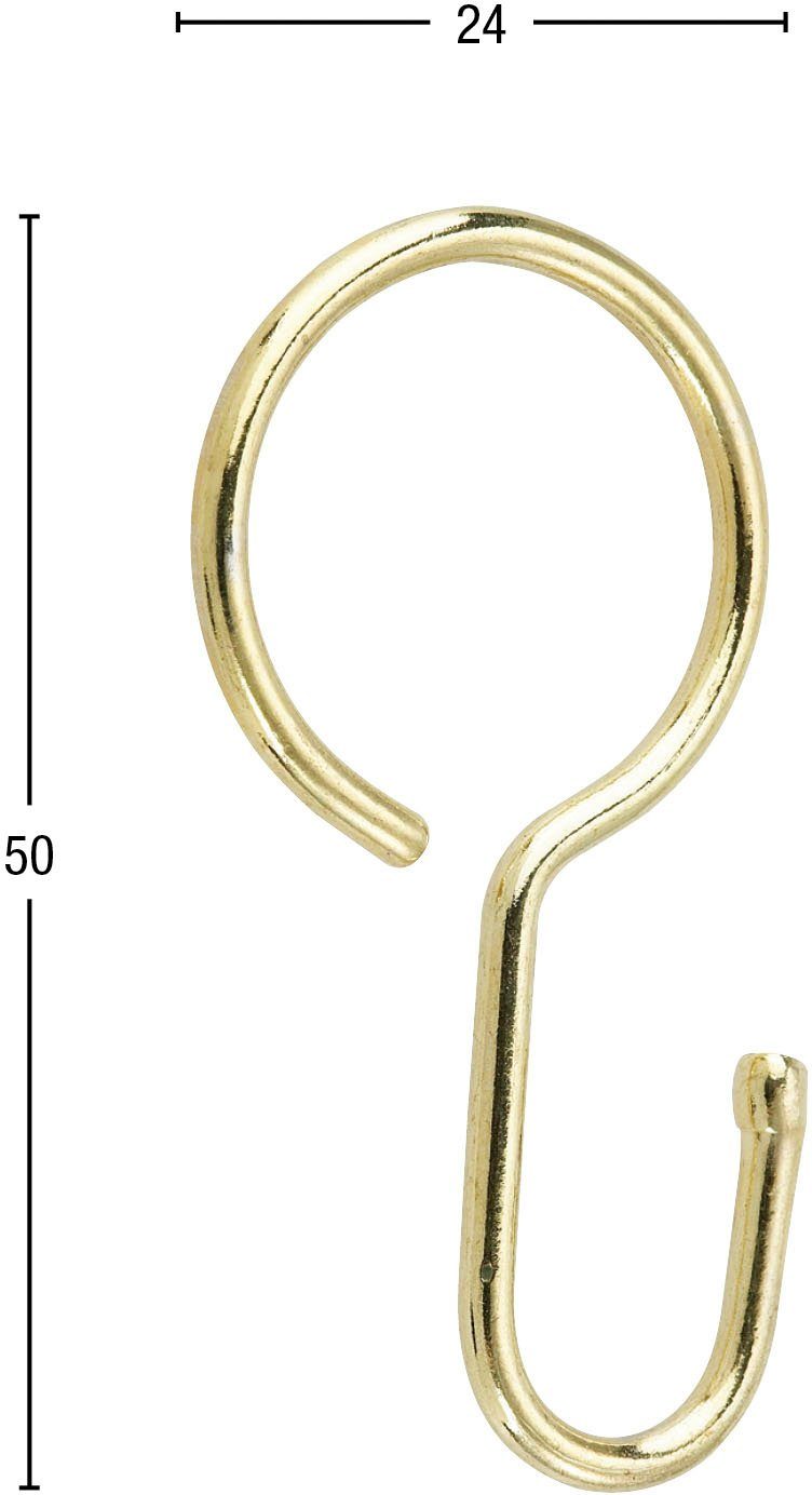 GARESA Gardinenhaken Gardinenhaken für Strang/Seilgarnitur, (20-St), Gardin günstig online kaufen