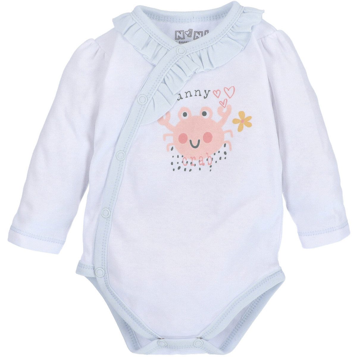 Langarmwickelbody Krabbe Unisex Kinder