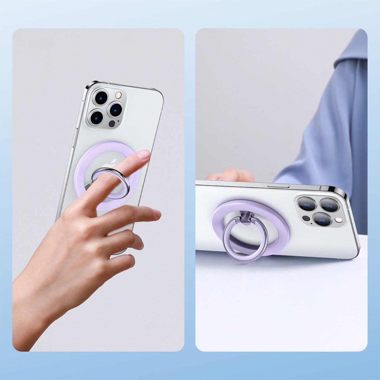 JOYROOM Handy-Halterung JR-Mag-M2, (bis 6,7 Zoll, Einzelartikel, 1-teilig, Magnetischer Halter mit Ständerfunktion, MagSafe-kompatibel, kompakt)