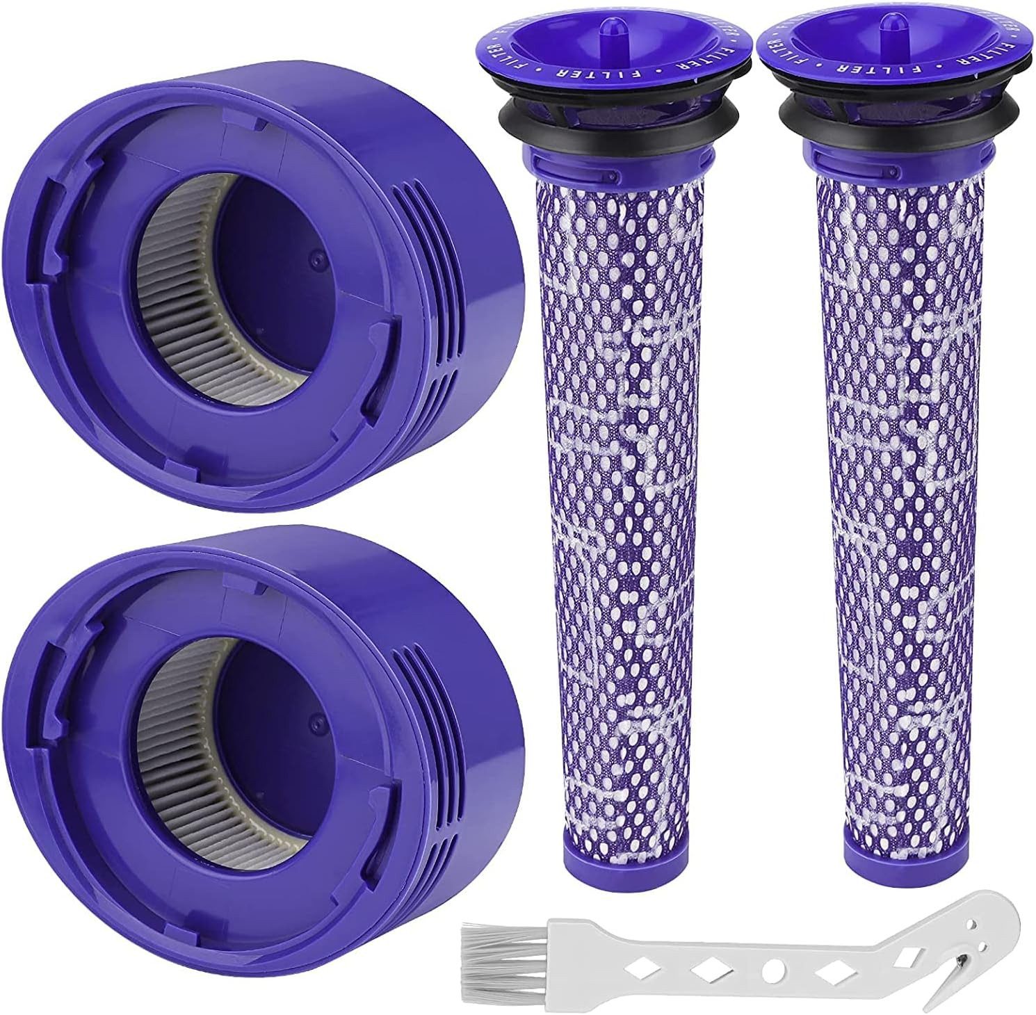 FELIXLEO Bürste Filter für Dyson V8 V7 Staubsauger Ersatzteile Dyson V8 Zubehör Filter, (5-tlg)
