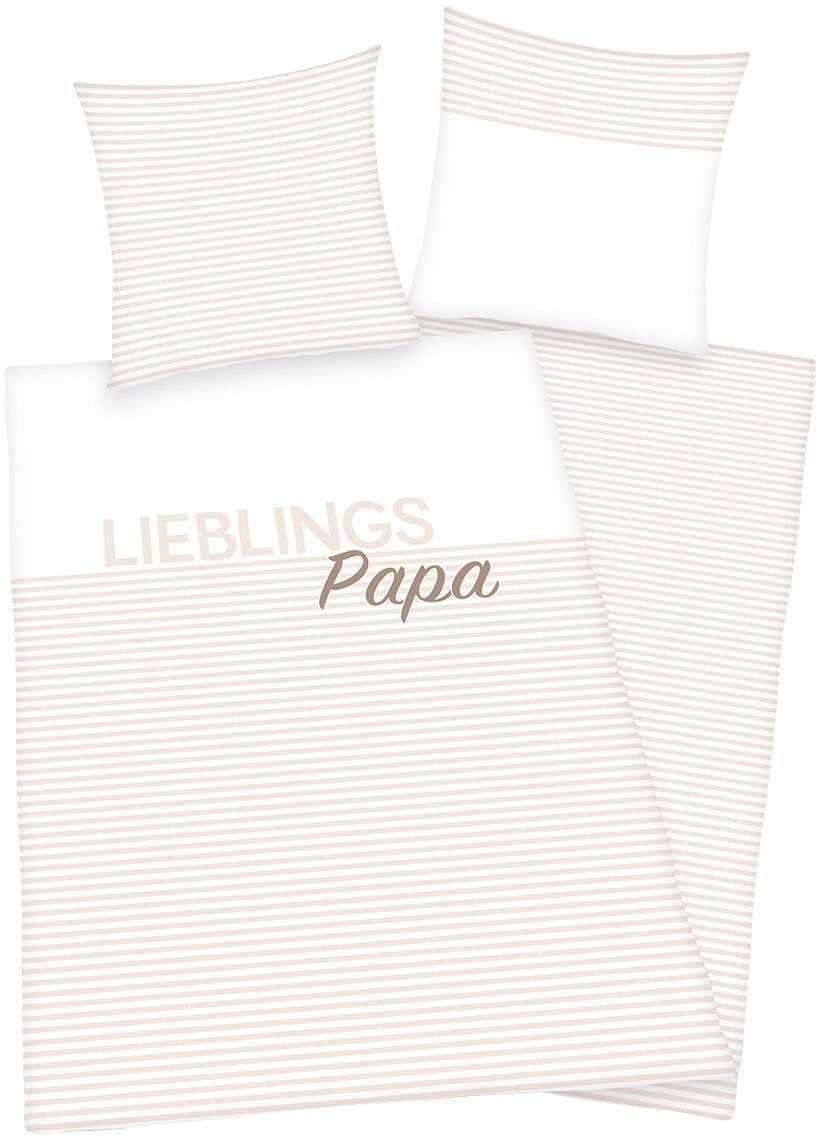 Herding Young Collection Wendebettwäsche Lieblingspapa, Renforcé, 2 teilig