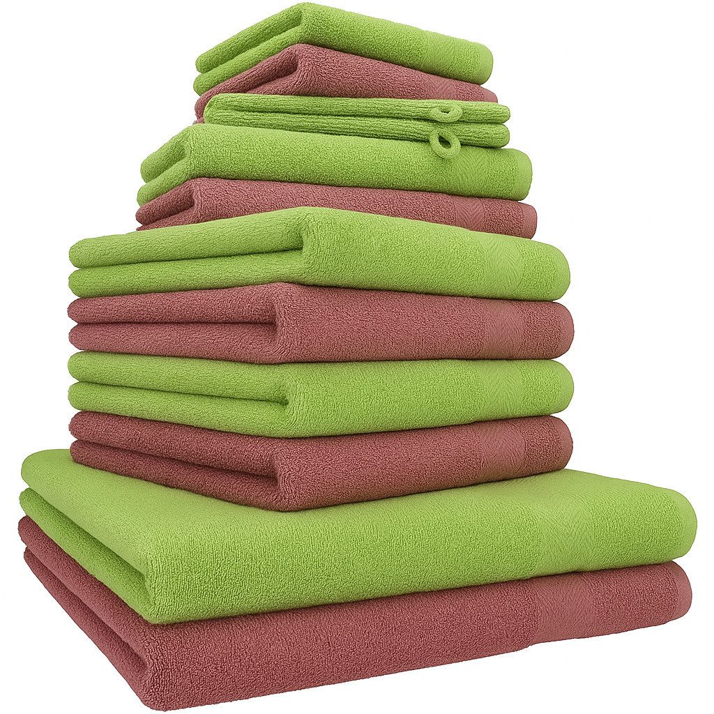 Betz Handtücher Premium Handtuch-Set 12-tlg., 100% Baumwolle (Set, 12-St), Duschtücher,Handtücher, Gästetücher, Seiftücher,Waschhandschuhe