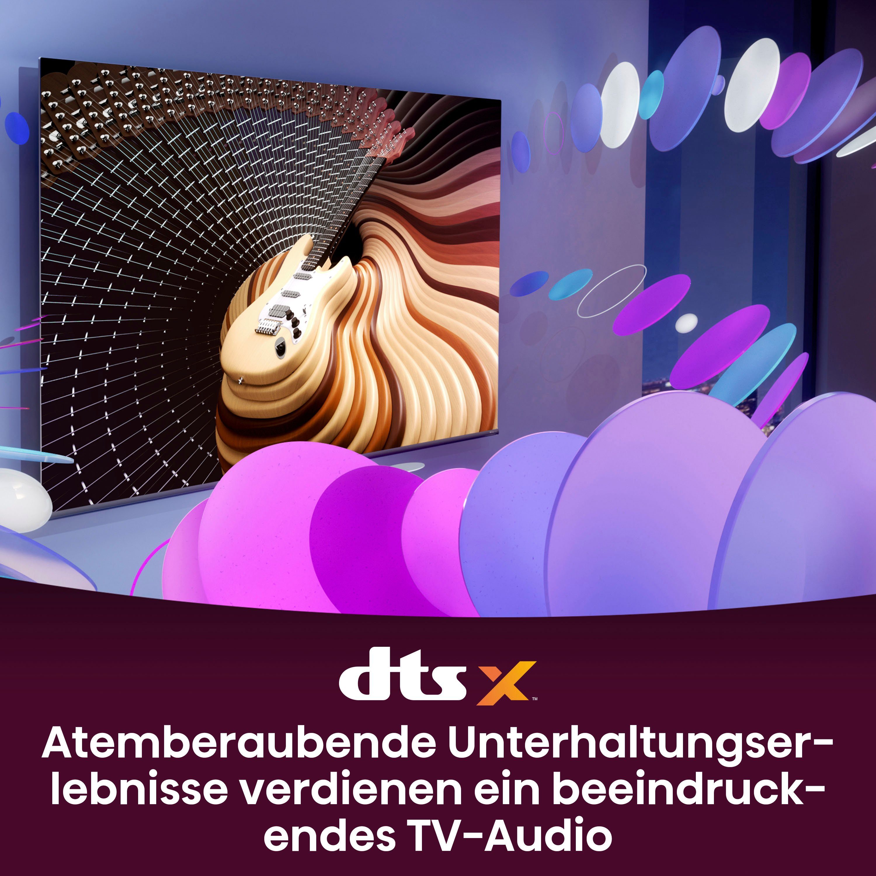 DVB-C/S/S2/T/T2) Tuner HD, LED-Fernseher Smart-TV, Hisense Vision, 4K Zoll, (164 Dolby Triple Smart-TV, 65E61KT Ultra cm/65