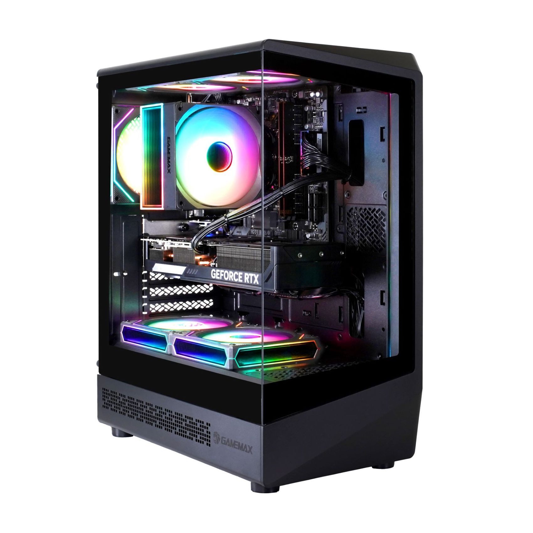 GAMEMAX VISTA COC AB 8037 AMD Ryzen 7 5700X 16GB 480GB SSD RTX 5060 Gaming-PC (AMD Ryzen 7 5700X, RTX 5060, 16 GB RAM, 480 GB SSD, Luftkühlung aktiv, Windows 11)