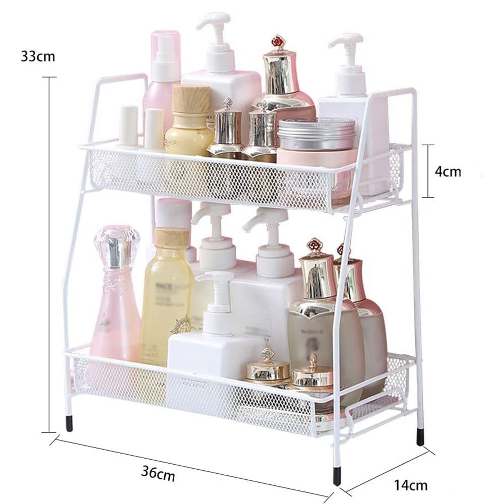 NUODWELL Gewürzregal Gewürzregal Stehend 2 Ebenen Metall Küchen Organizer F günstig online kaufen