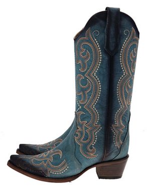 Corral Boots L5869 Blau Cowboystiefel Rahmengenähte Damen Westernstiefel
