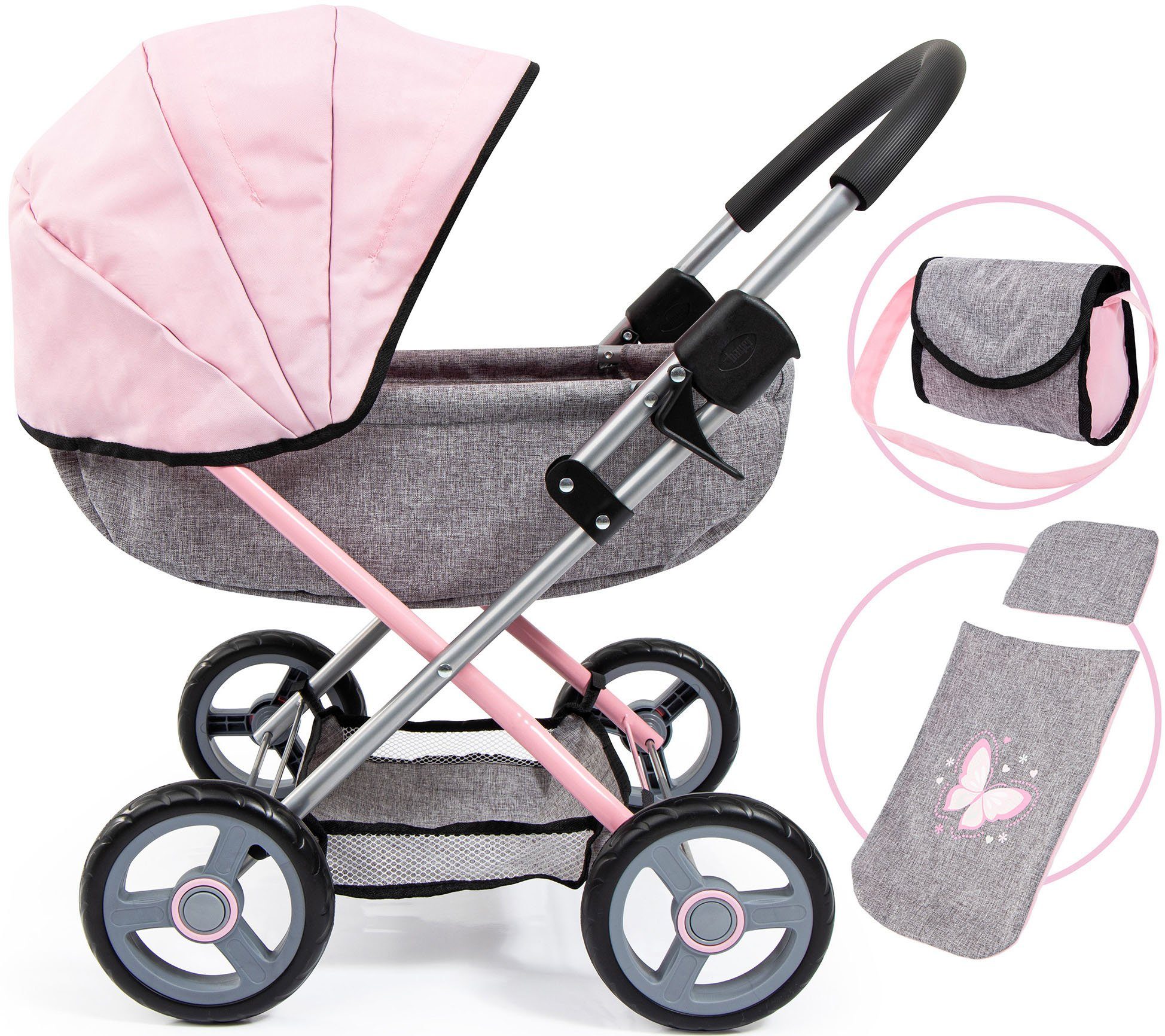 Image of Bayer Puppenwagen »Cosy, grau«