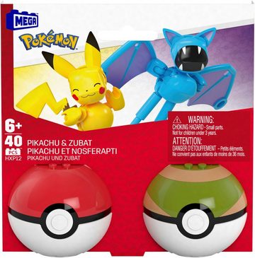 MEGA Konstruktions-Spielset MEGA Pokémon, Pikachu und Zubat