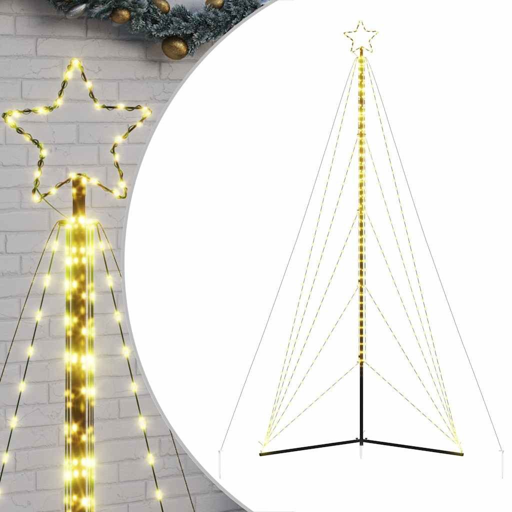 vidaXL LED Baum LED Weihnachtsbaum 615 LEDs Warmweiß 404,5 cm