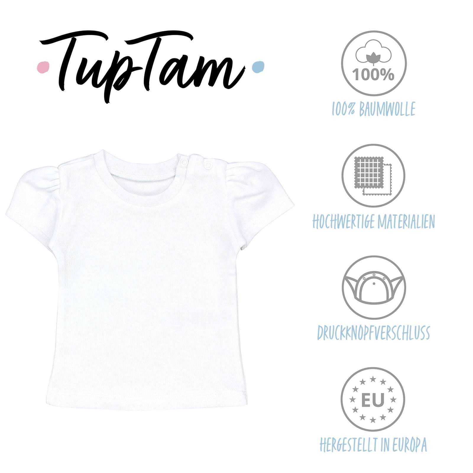 TupTam T-Shirt TupTam Baby Mädchen Kurzarm T-Shirt Gemustert Bunt 5er Set