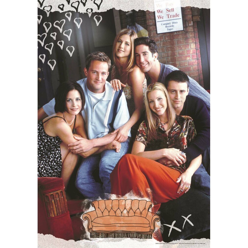 Clementoni® Puzzle Freunde-Puzzle 1000Stück, Puzzleteile
