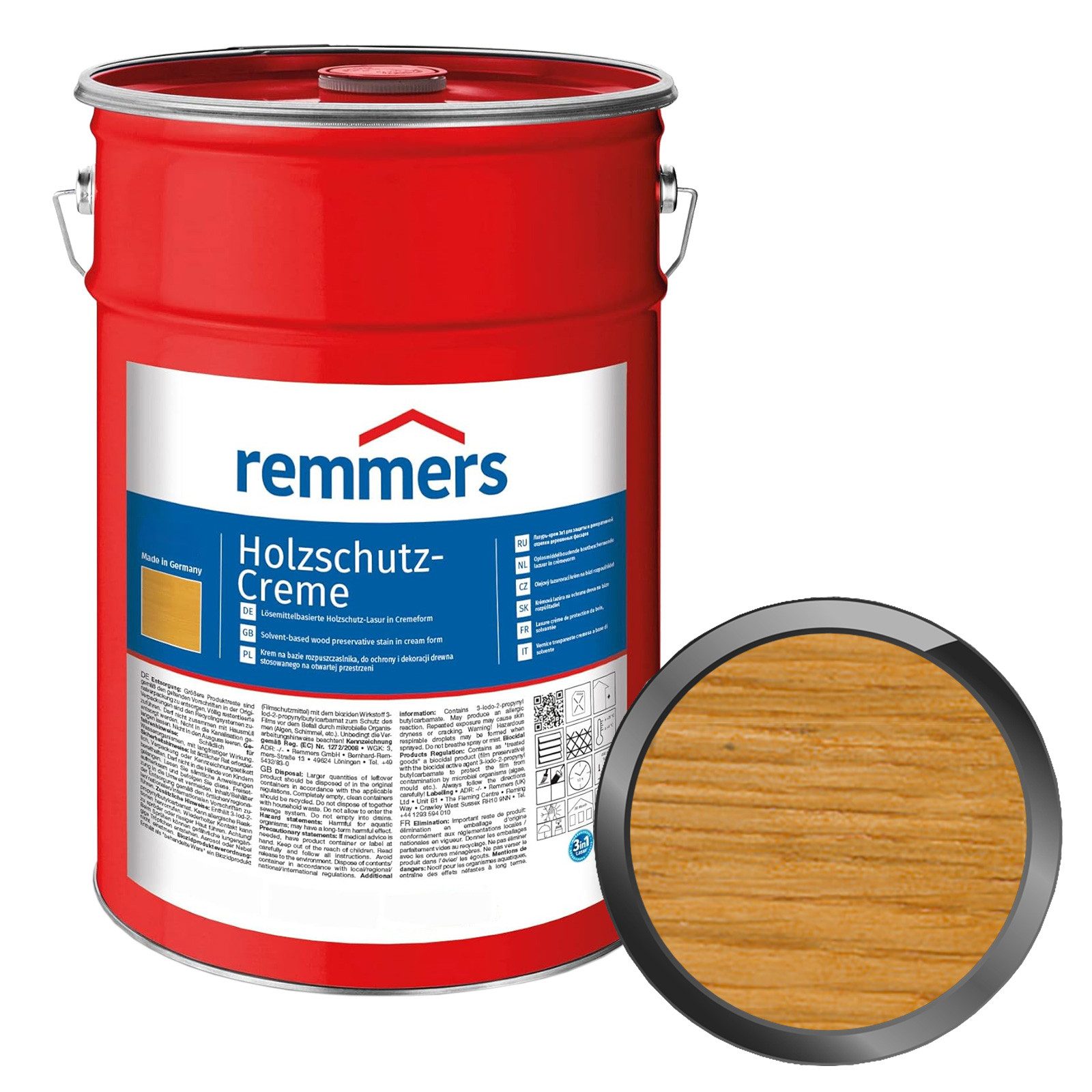 Remmers Holzschutzlasur HOLZSCHUTZ-CREME - 20 LTR