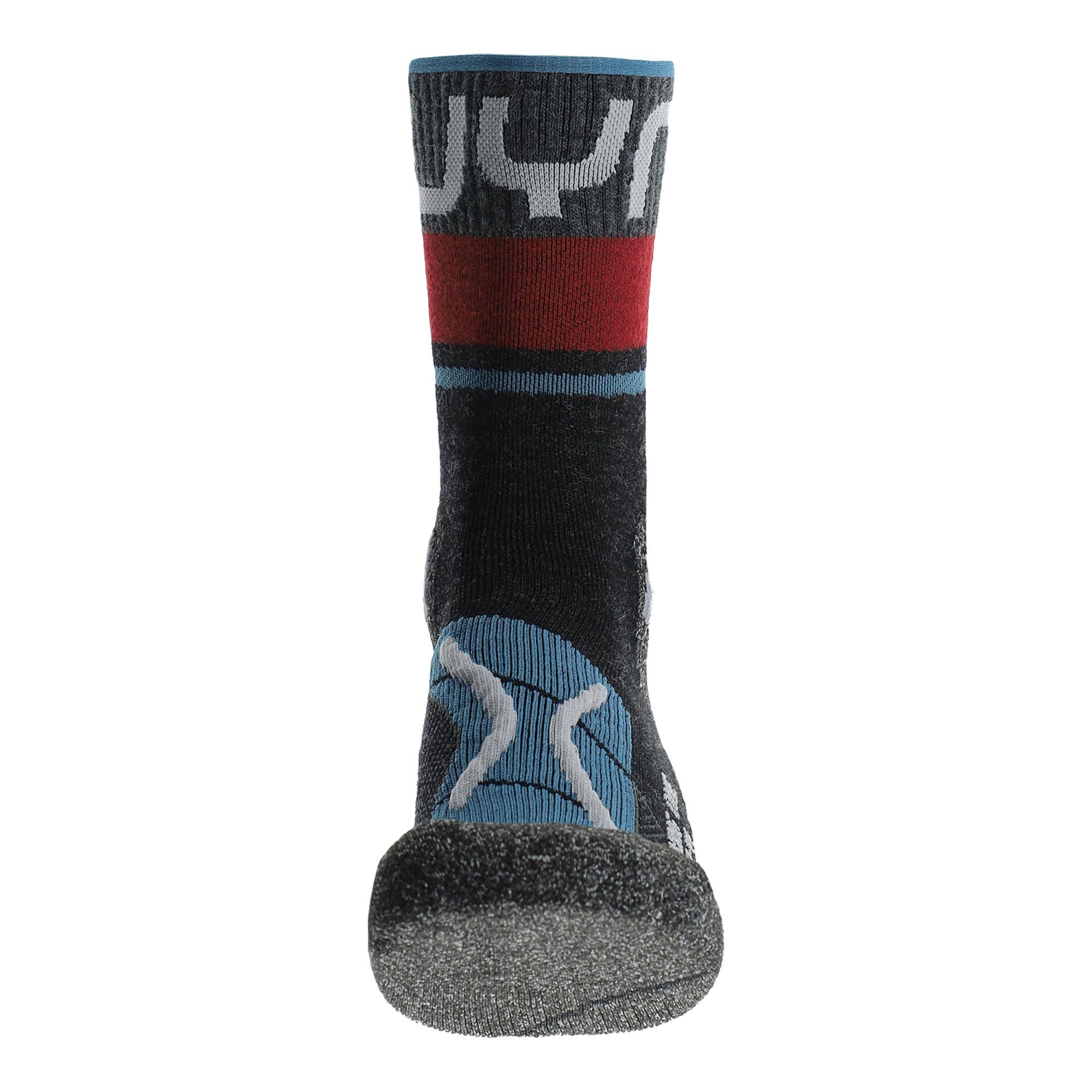 Blue UYN - One Merino M Anthracite Socks Trekking Herren Uyn Thermosocken
