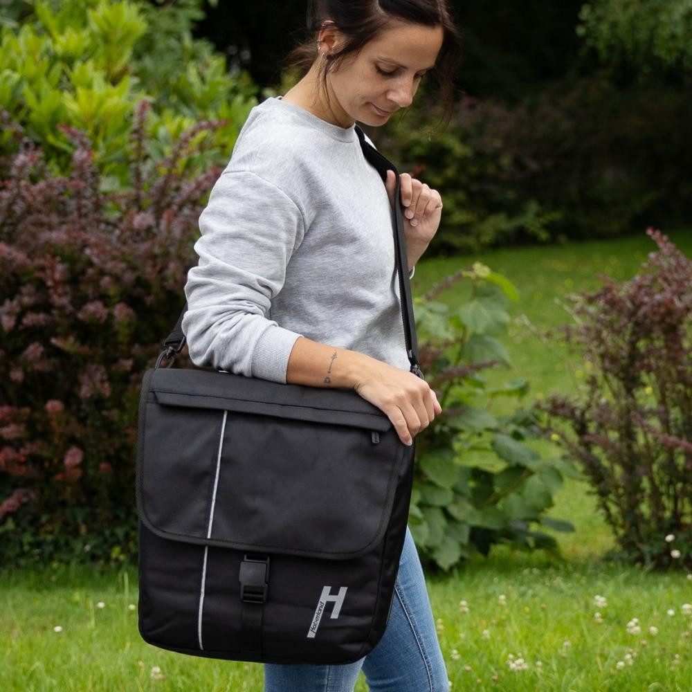 Haberland Fahrradtasche Haberland Einzeltasche 18l Street Work schwarz - praktische Fahrradtas