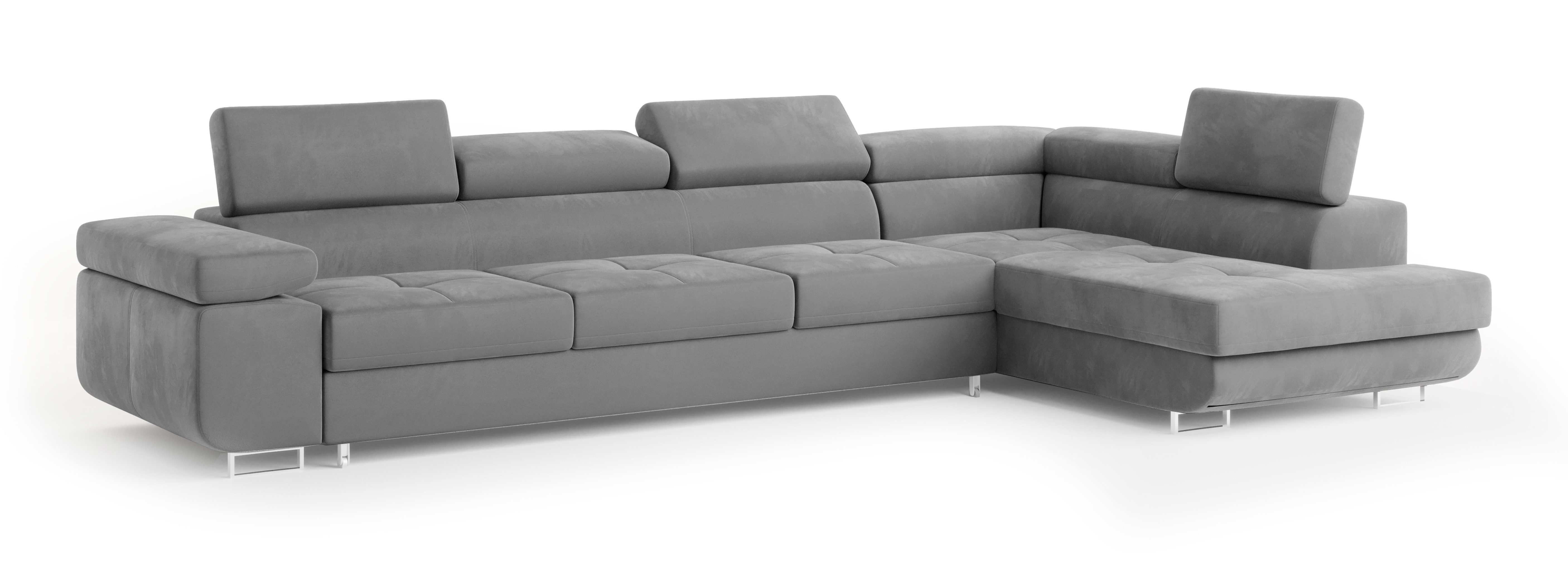 Masseno Ecksofa VICENTE mit Schlaffunktion L-Form, Sofa mit Bettkasten günstig online kaufen