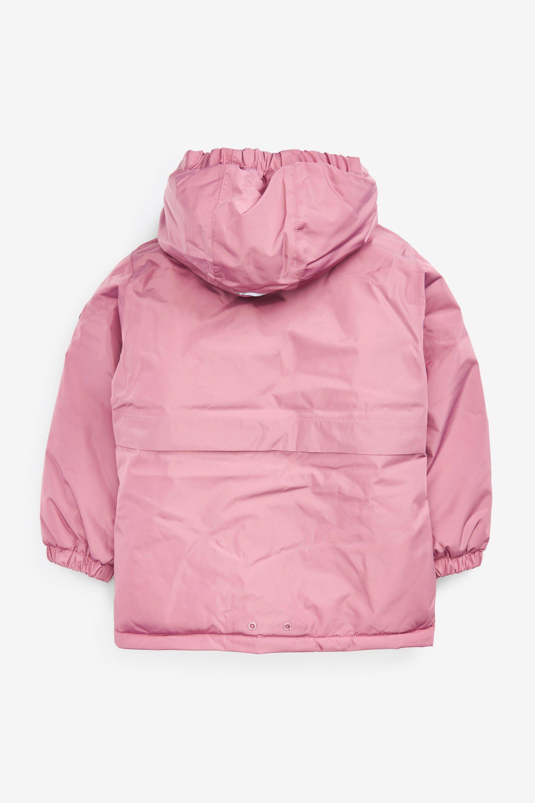 Regenjacke Mantel Wasserdichter, mittelschwerer Pink Next (1-St)